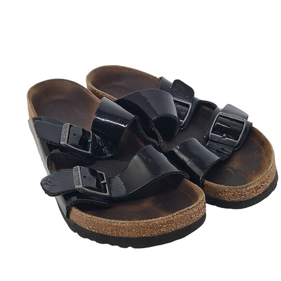 Birkenstock Woman's Arizona Birko-Flor Casual Sandals Black Size 6 /36 - Picture 1 of 7